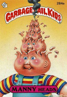 MANNY Heads Funny Decal Name Sticker