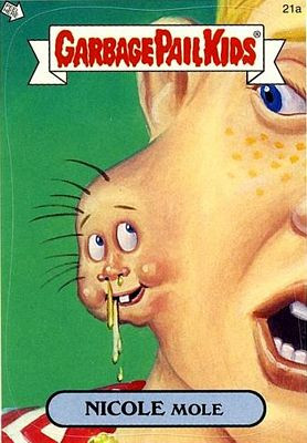 NICOLE Mole Funny Decal Name Sticker