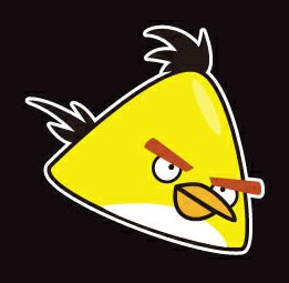 Angry Birds Yellow Bird Vinyl Decals