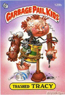 Trashed TRACY Funny Decal Name Sticker