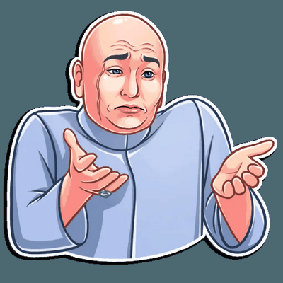 dr evil funny tv show sticker 7