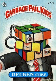 REUBEN Cube Funny Decal Name Sticker