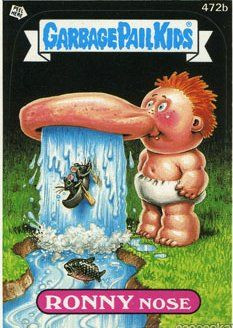 RONNY Nose Funny Decal Name Sticker