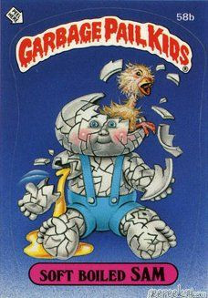 Soft Boiled SAM Funny Decal Name Sticker