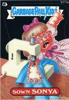 Sown SONYA Funny Decal Name Sticker