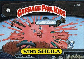 Wind SHIELA Funny Decal Name Sticker