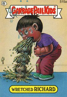 Wretched Richard Funny Decal Name Sticker