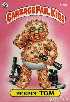 Peepin TOM Funny Decal Name Sticker