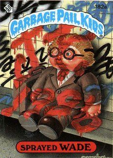 Sprayed WADE Funny Decal Name Sticker