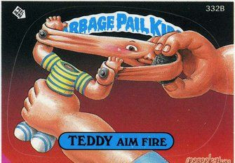 TEDDY Aim Fire Funny Decal Name Sticker