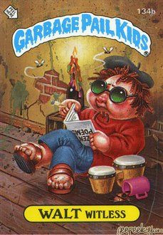 WALT Witless Funny Decal Name Sticker