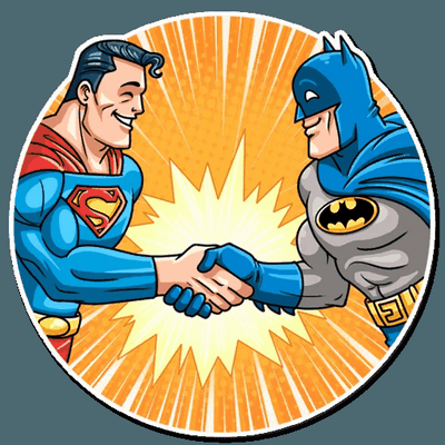 batman comic book sticker 26