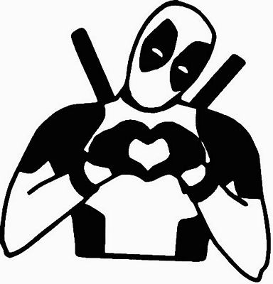 Deadpool Love Decal Sticker