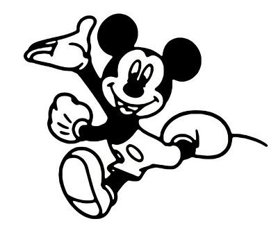 Diecut Mickey Mouse Sticker 2907