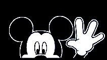 Mickey Mouse Wave Diecut Vinyl Decal