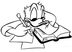 Diecut Donald Duck Stickers 2900