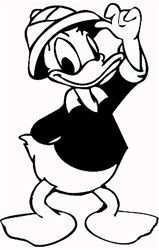 Diecut Donald Duck Stickers 2902