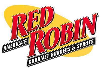 red robin logo fast food logo sticker
