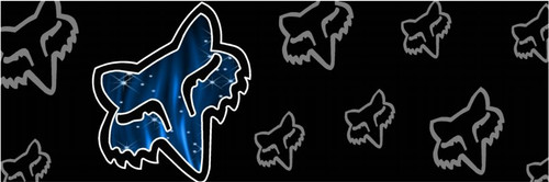 F Blue Rear Window Graphic