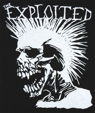 Explolted PUNK ROCK BAND LOGO heavey metal guitar