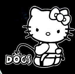 HK Peeon Dogs Decal Sticker