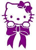 HKitty Bow Decal 2