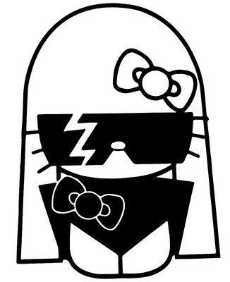 HK Lady Gaga Sticker