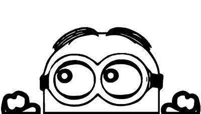 Minion Peeking Decal