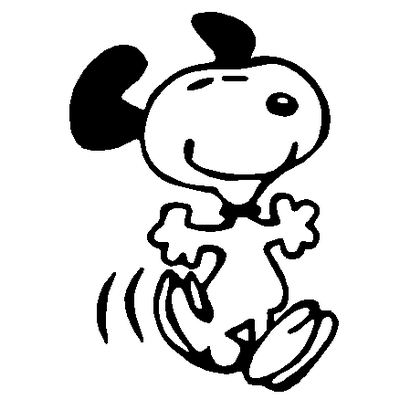 Snoopy dance decal 269