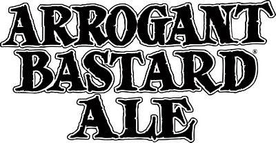 Arrogant Bastard Ale Text Logo Sticker