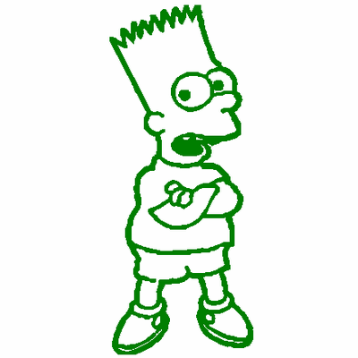 Bart Simpson 3 decal 551
