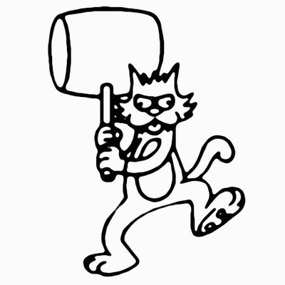 Cat Scratchy decal 175b