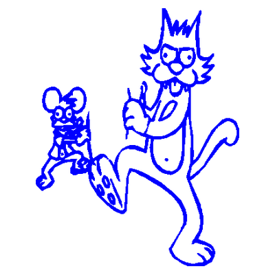 Itchy And Scratchy decal 705