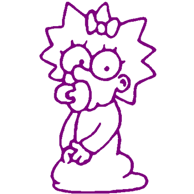 Maggie Simpson decal 796