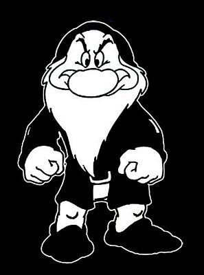 Grumpy Decal Sticker 111