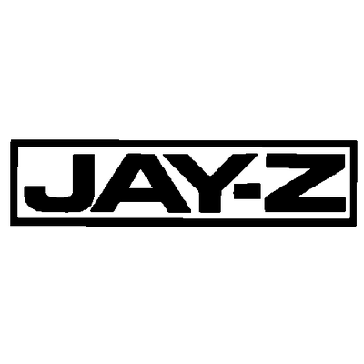 Jay Z Band Logo decal PAIR 001