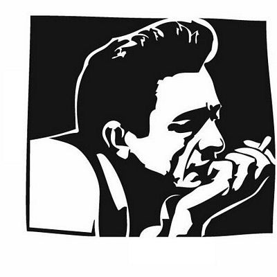 Johnny Cash Band Logo Decal