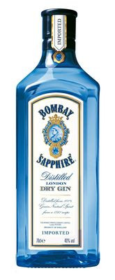 Bombay sapphire gin bottle