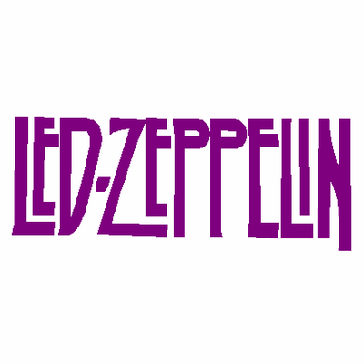 Led Zepplin Band Logo Window Decal 762b
