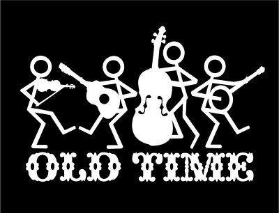 Old Time Band Music Decal with Stick Figure Decal