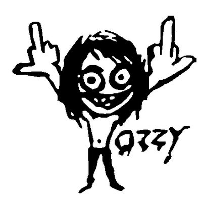 Ozzy 2 car Band Logo decal 851