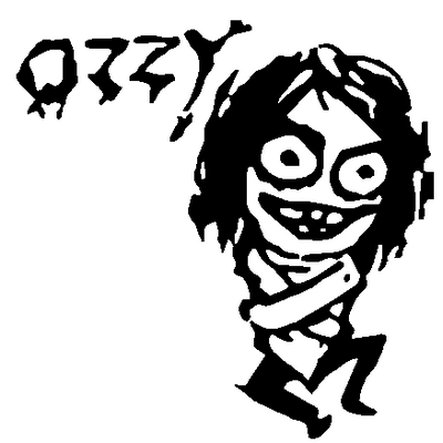 Ozzy 3 Band Logo car decal 852
