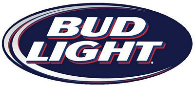 Bud Light Oval Decal Blue