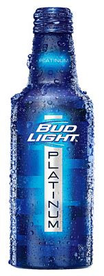 Bud Light Platinum Bottle Shaped Sticker