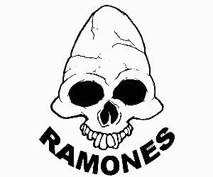 Ramones Skull Logo Decal 1225