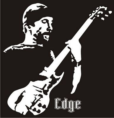 U2 The Edge Vinyl Decal Sticker