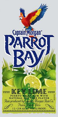 Captain Morgan Parrot Bay Rum Label