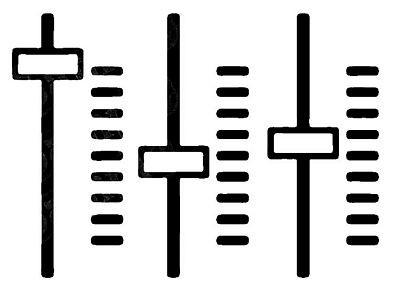 Volume Control Band Vinyl Decal Sticker