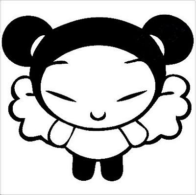 Pucca Angel Cartoon Decal