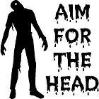 Aim for the head zombie decal 140